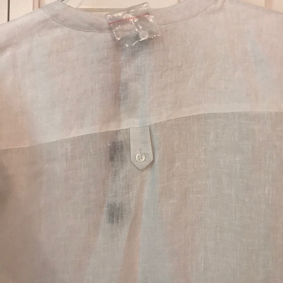 White Madison Mathews linen dress - Picture 5 of 6